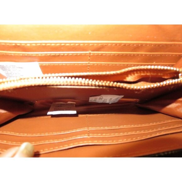 VALENTINO Orlandi Italian Leather Guitar Strap Crossbody Logo Embossed Wallet - Picture 8 of 10